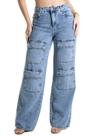 Calça Jeans Sawary Wide Leg - 280601 Azul