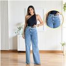 Calça Jeans Sawary Wide Leg Novo Lançamento com Caimento Perfeito