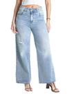 Calça Jeans Sawary Wide Leg Petit - 281550 - Azul medio 46 Calça Jeans Sawary Wide Leg Petit - 281550 - Azul medio 46