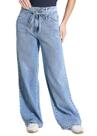 Calça Jeans Sawary Wide Leg Petit Brilho - 283429 - Azul claro 36