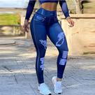 Calca jeans shinny tamanho único 34 ao 50