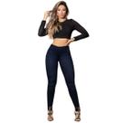Calça Jeans Skinny Azul escuro Pit Bull 64794 Calça Jeans Skinny Azul escuro Pit Bull 64794