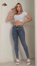 Calça Jeans Skinny Cintura Alta Modeladora