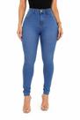 Calça Jeans Skinny Feminina Cintura Alta Levanta Bumbum Modeladora Premium Lavagem Clara