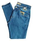 Calça Jeans Skinny Lavagem Escura Barra Desfiada Detalhe