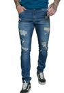 Calça Jeans Skinny Stone Rasgada Masculina Dialogo