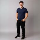 Calça Jeans Stretch Lycra Masculina Slim 100% Algodão Linha Premium