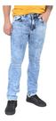 Calça Jeans Super Skinny Masculina Lavagem Media Marmorizada