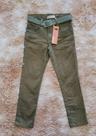 Calça jeans verde musgo com cinto- Megan Calça jeans verde musgo com cinto- Megan