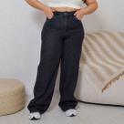 Calça Jeans Wide Leg Curvy Feminino Revanche Sufétula Calça Jeans Wide Leg Curvy Feminino Revanche Sufétula