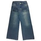 Calça Jeans Wide Leg Dirty Denim - Tam 4/8 e 10/16