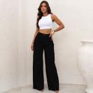 Calça Jeans Wide Leg Feminina Cintura Alta Modeladora Look Elegante Confortável Premium - Calça Jeans Wide Leg Feminina Cintura Alta Modeladora Look Elegante Confortável Premium -