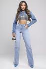 Calça Jeans Wide Leg Feminina Pitbull Lançamento Ref 87738