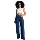 Calça Jeans Wide Leg Feminina Sawary - 282947