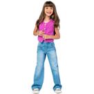 Calça Jeans Wide Leg Menina Mania Kids Jeans Claro