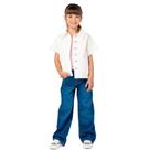 Calça Jeans Wide Leg Menina Mania Kids Jeans Escuro