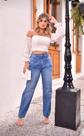 Calça jeans wide leg Calça jeans wide leg