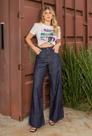 Calça jeans wide leg tam g(48)
