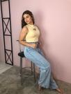 Calça Jeans wide leg