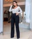 Calça Jeans Wide Leg Zarah - Elegância e Conforto para o Dia a Dia