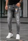 calça jogador jeans masculino original denim skinny lançamento