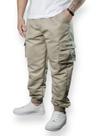Calça Jogger Cargo Corta Vento Combat Masculina Caqui Skate