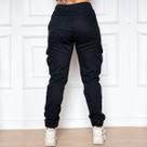 Calça Jogger Cargo Feminina Com Elastico Punho Bolso Lateral Calça Jogger Cargo Feminina Com Elastico Punho Bolso Lateral
