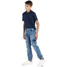 Calça Jogger Cargo Menino Mania Kids em Jeans