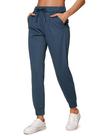Calça Jogger CRZ YOGA 28" com Bolsos Elástica Azul Ardósia XXS