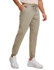 Calça Jogger Esportiva CRZ YOGA 81 cm Stretch Cáqui Barley