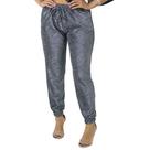 Calça Jogger Feminina Brilho Luxo Lurex do P ao Plus Size