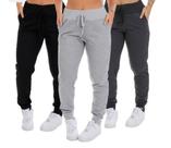 Calça jogger feminina ribana moletom conforto TB moda fitness