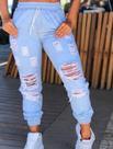 Calça jogger feminino rasgada