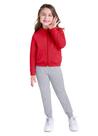 Calça jogger infantil menina em moletinho Brandili