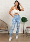 Calça jogger jeans feminina