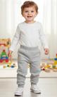 Calça Jogger Masculina C/ Punho Moletom Infantil Nº 1 Ao 3