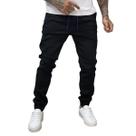 Calça Jogger Masculina Sarja Punho Elástico