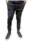 Calça jogger masculino preto lisa e rasgada elastano jeans e sarja pronta entrega lançamento