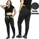 Calça Jogger Moletom Frio Flanelado Feminina Calça Jogger Moletom Frio Flanelado Feminina