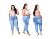Calça Jogger Plus Size Premium Jeans com Elastano Grandes