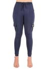 Calça Jogger Wolfox Bengaline Com Bolso e Elástico Pronta Entrega