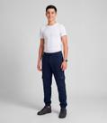Calça Juuvenil Moletom Peluciado Cargo Minty Azul