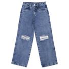 Calça Juvenil Look Jeans Reta Jeans