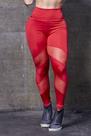 Calça Leg Legging Fitness Moda Academia Suplex Ginástica Cores Sortidas com Tule