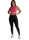 Calça Legging academia Forro na Frente e Costas, Cós Alto Endy Drisheer Ref 7111