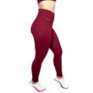Calça Legging Básica Casual Suplex Academia Vermelho
