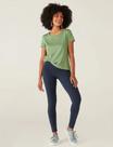 Calça Legging Básica Feminina Cintura Média em Algodão com Cós Elástico - Malwee
