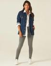 Calça Legging Básica Feminina Cintura Média em Algodão com Cós Elástico - Malwee