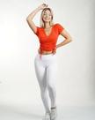 Calça Legging Branca Feminina Grossa Cós Largo VB Girls