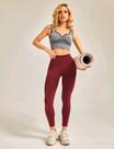 Calça legging cintura alta levanta bumbum-esportiva -academia- yoga- vermelha